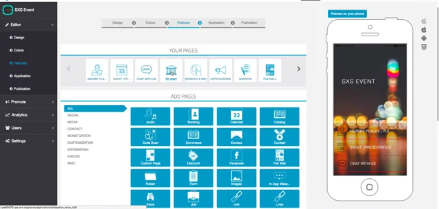 screenshot of SIBERIAN CMS